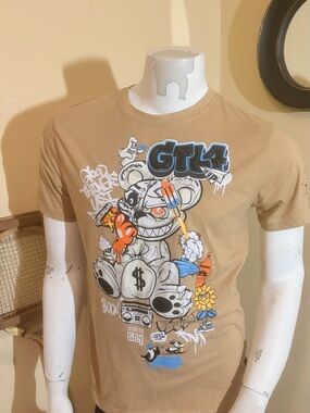 GTL4 Good Things Last 4Ever Corrupt Teddy Bear Graphic T-Shirt XL 18-20 Youth